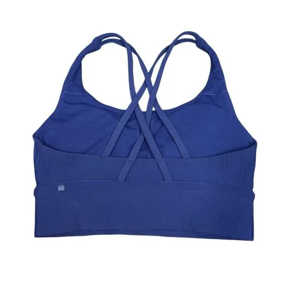 Lululemon Energy Longline Bra Ribbed Luxtreme Medium Support B–D Cups Psychic 8 - Picture 4 of 8